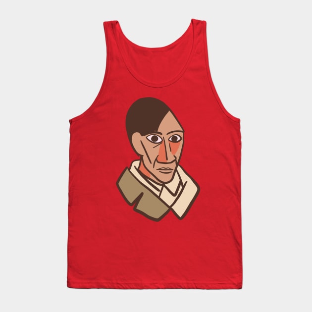 Artists Self Portrait On Red Tank Top by isstgeschichte